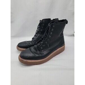 Clarks Orinco Black Leather Boots Womens Size 9